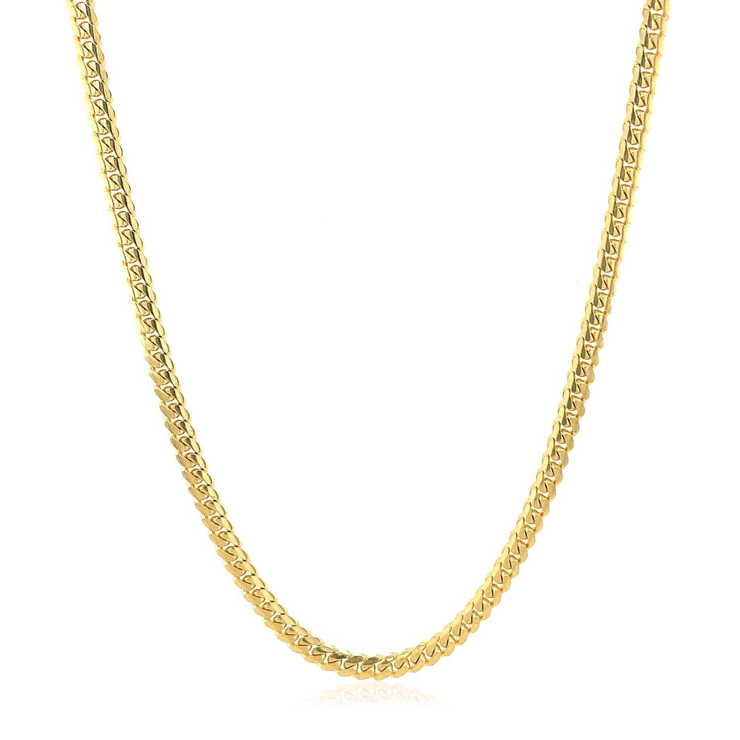 10k Solid Miami Cuban Chain 2.6mm