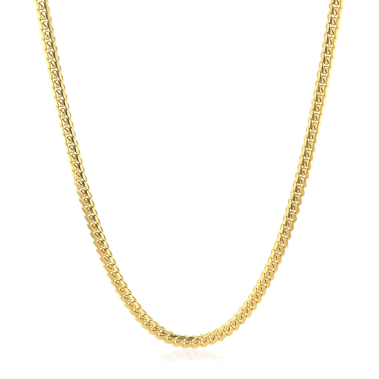 14k Solid Miami Cuban Chain 2.6mm