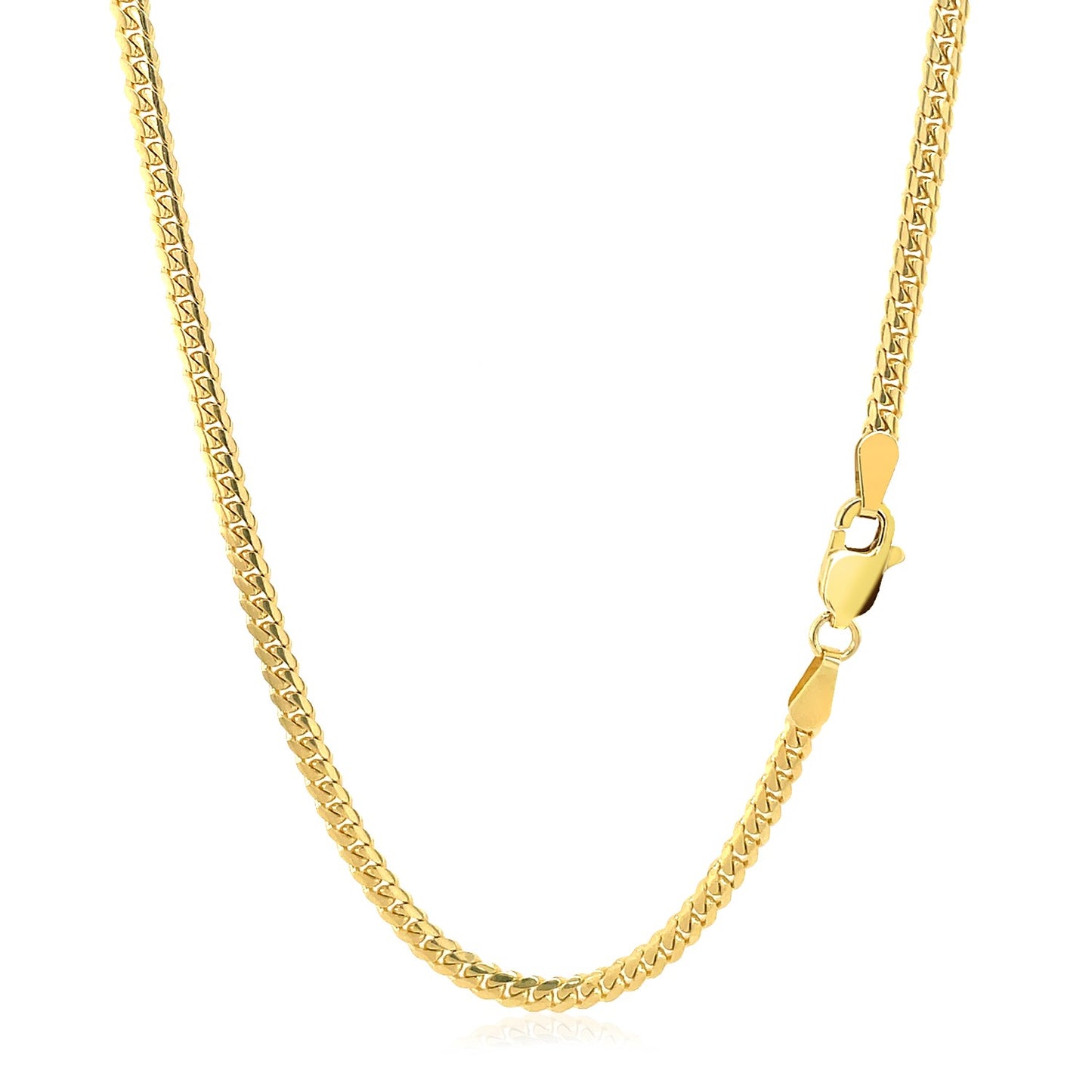 14k Solid Miami Cuban Chain 2.6mm