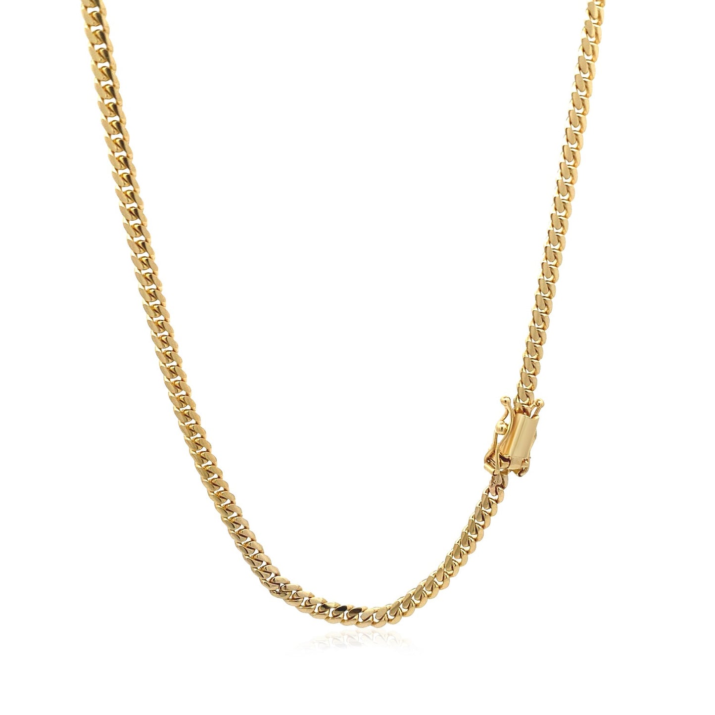 14k Solid Miami Cuban Chain 3.2 mm