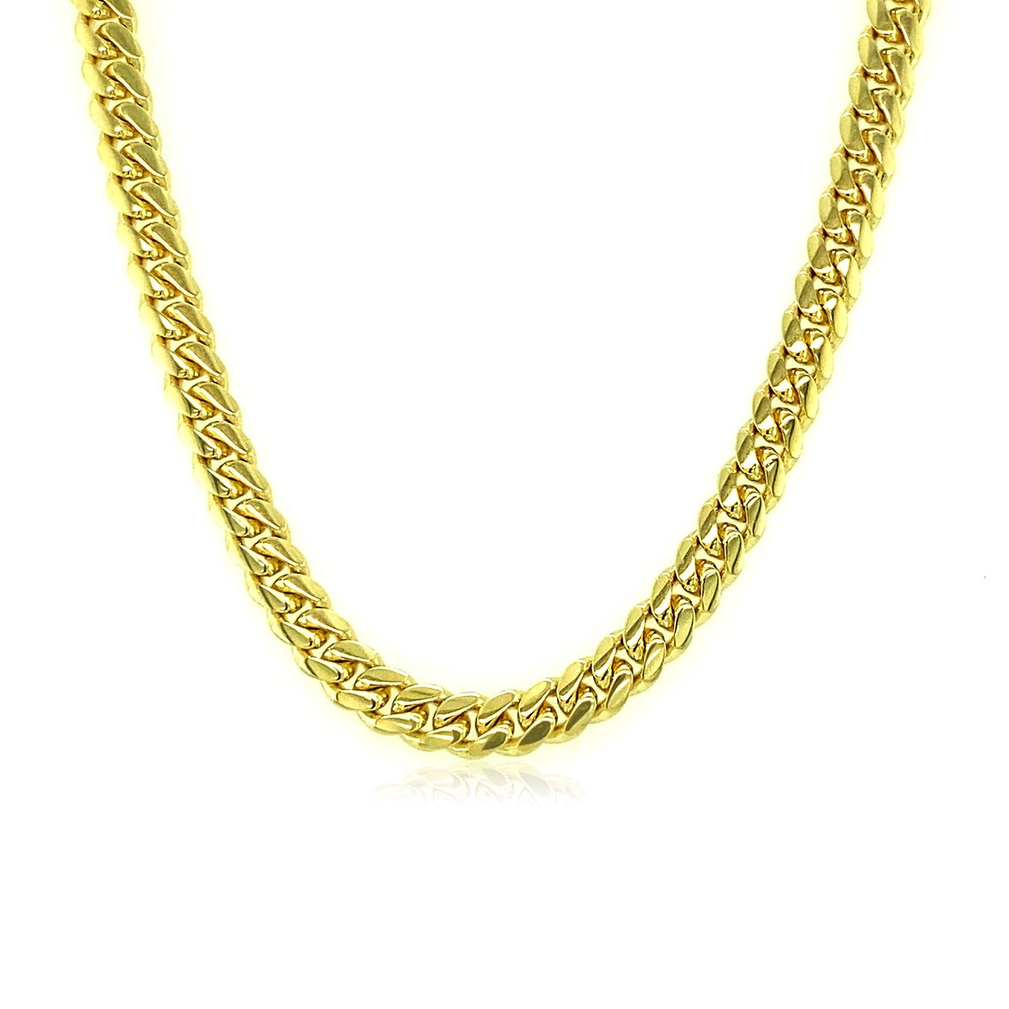 14k Solid Miami Cuban Chain 4mm