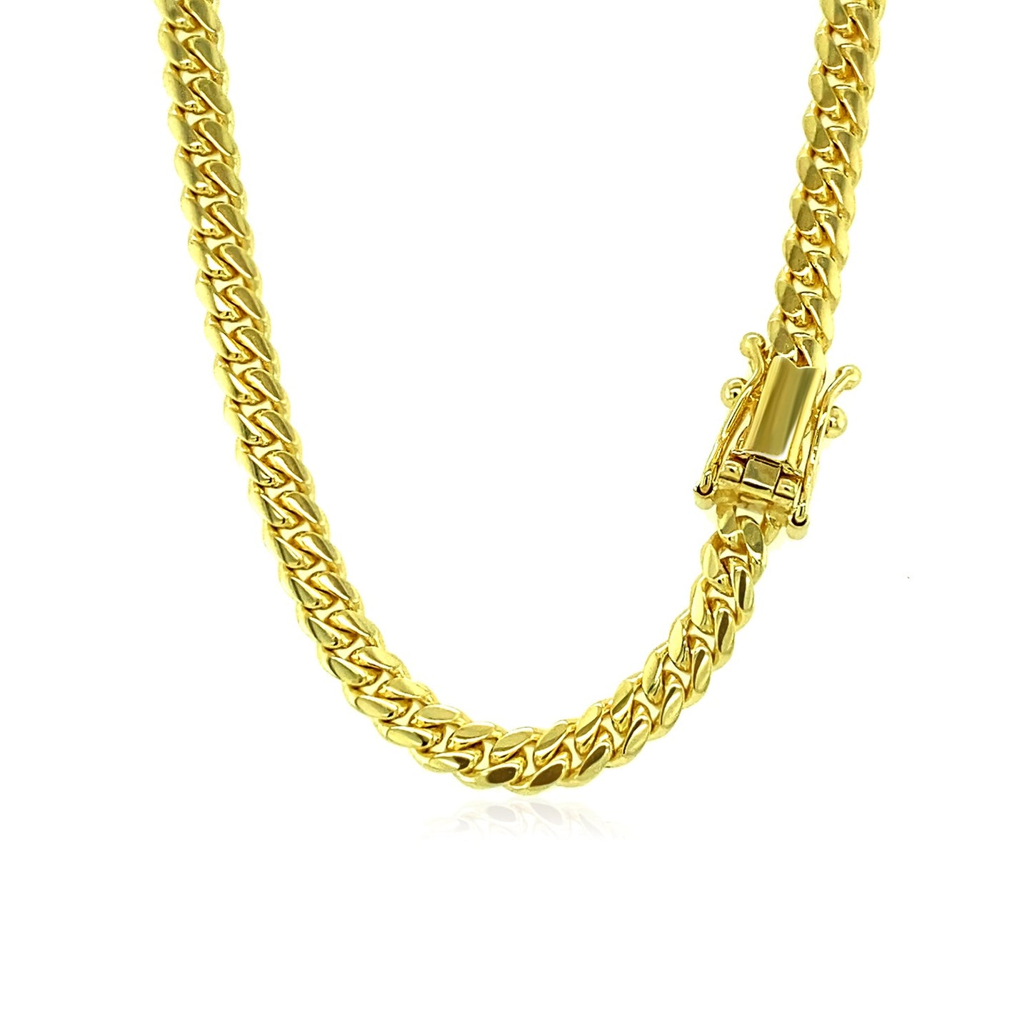 14k Solid Miami Cuban Chain 4mm