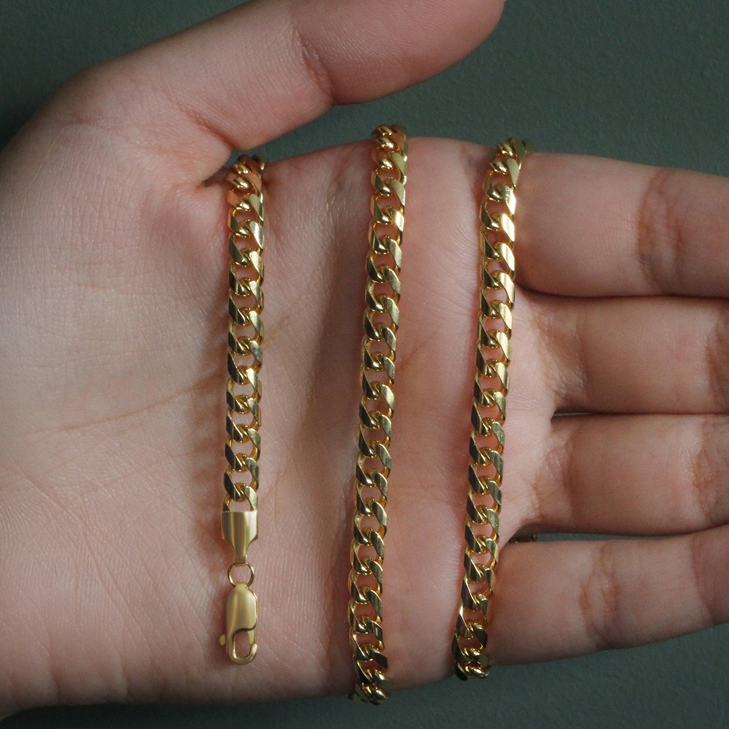 14k Solid Miami Cuban Chain 5mm