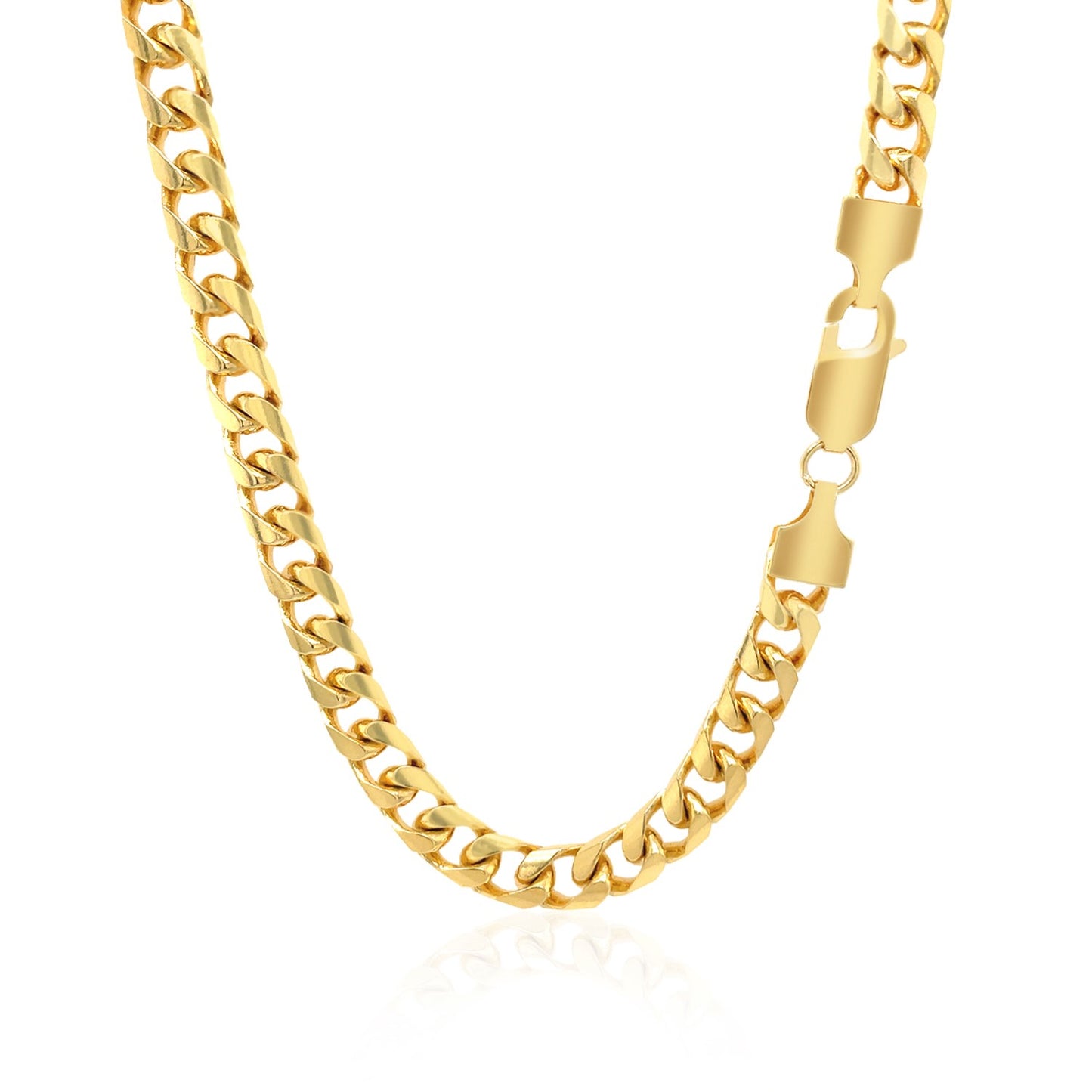 14k Solid Miami Cuban Chain 6mm