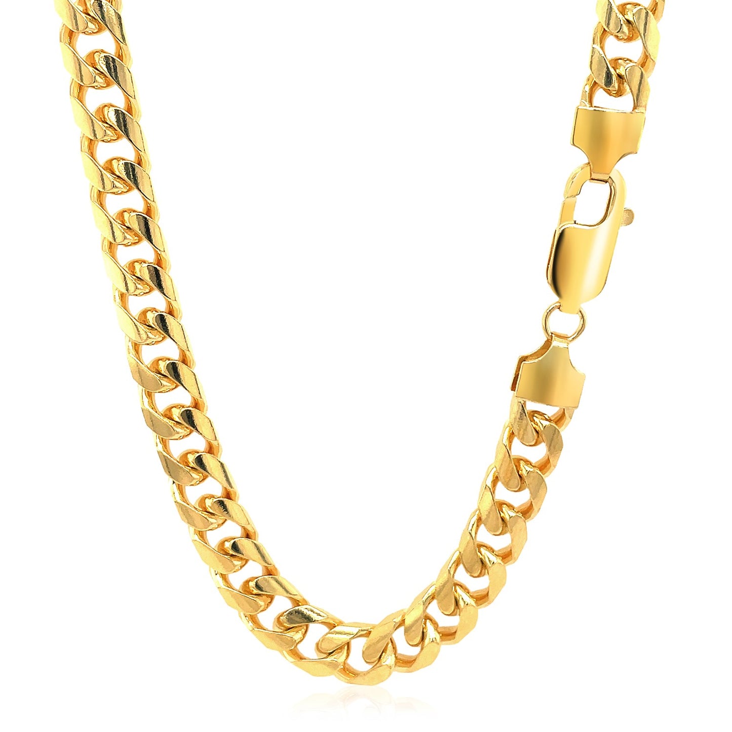 14k Solid Miami Cuban Chain 7.2mm